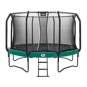 Trampolīna Salta First Class 427 cm ar drošības tīklu — atpūtas dārza trampolīna