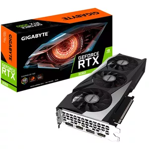 GIGABYTE GeForce RTX 3060 GAMING OC 12GB GDDR6 Graphics Card with 1837 MHz Processor Frequency, 192-bit Memory Bus, PCI Express 4.0 Interface, and Triple-Fan Active Cooling System