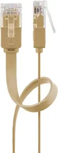 Сетевой кабель Goobay 95882 Cat6 U/UTP, RJ-45, 1.5 м, светло-коричневый