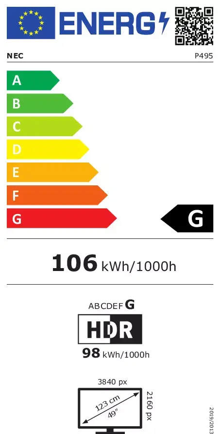 Digitālā reklāmas paneļa NEC MultiSync P495 Photo 15