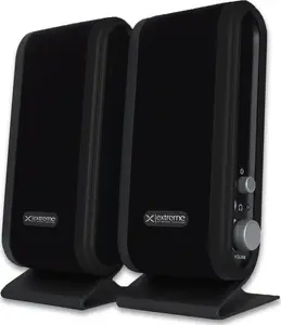 EXTREME Speakers XP102 2.0, 4 W RMS, 2×2 W satellite, 3.5 mm headphone, wired, black