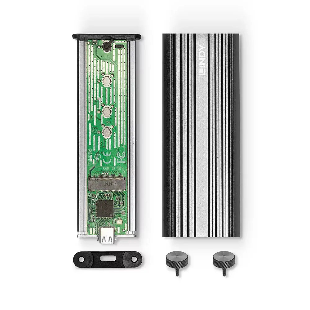 Lindy USB 3.2 Gen 2x2 NVMe M.2 SSD korpuss Photo 5