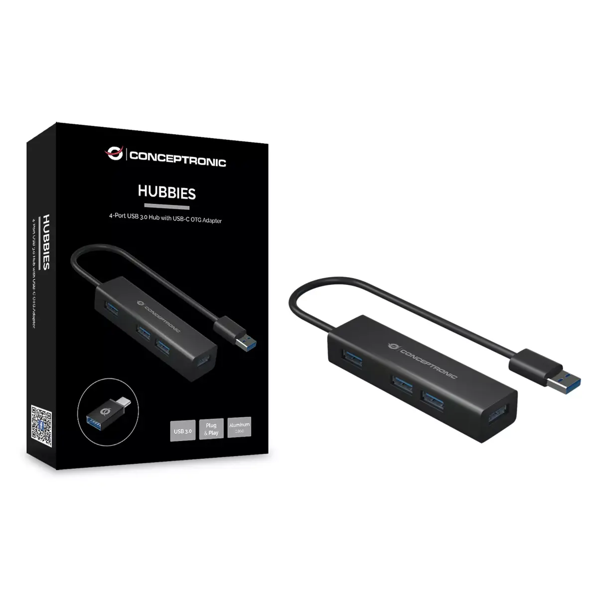 USB Hub Conceptronic 4-Port HUBBIES06B Photo 2