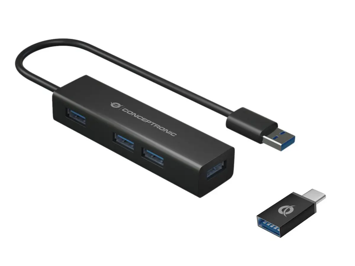 USB хаб Conceptronic 4-Port HUBBIES06B Photo 5