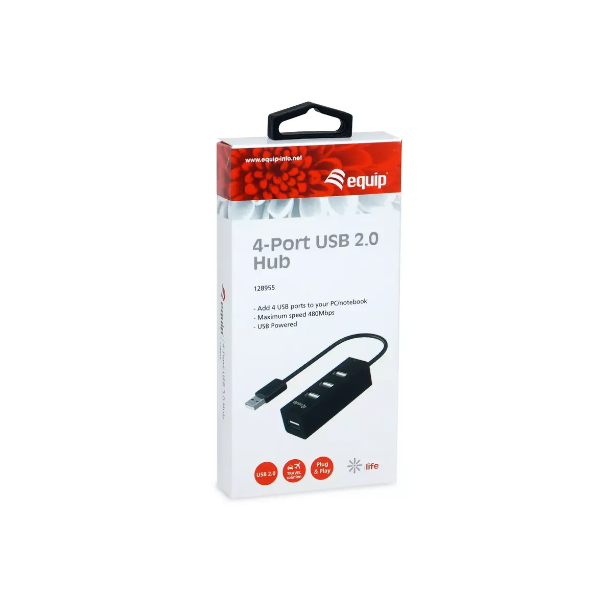USB Хаб Equip 4-Port USB 2.0 Hub Photo 3