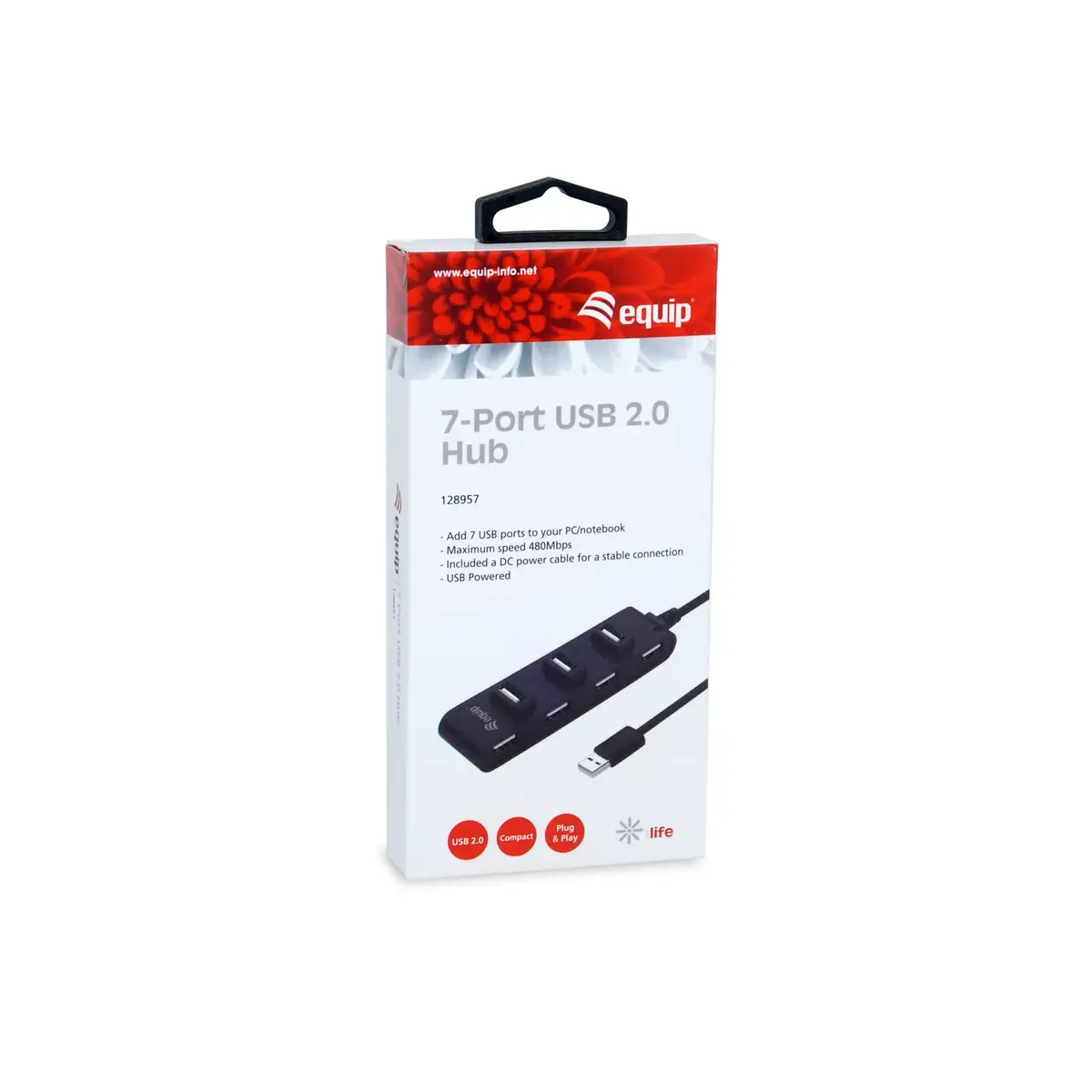 USB Хаб Equip 7-Port USB 2.0 Hub Photo 4