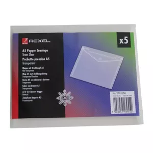 Wallet Rexel Ice Popper Landscape A5 Clear (5)