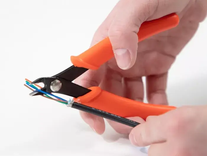 Diagonal pliers DeLOCK Side cutter orange 12.7 cm Photo 4