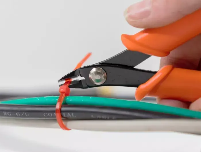 Diagonal pliers DeLOCK Side cutter orange 12.7 cm Photo 5