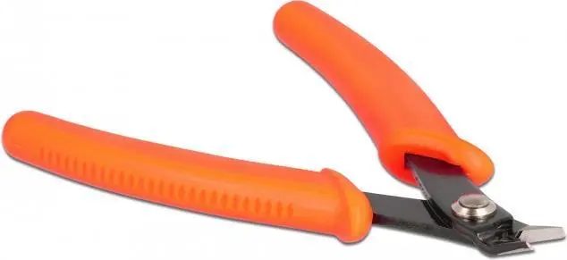 Diagonālie knaibles DeLOCK Side cutter orange