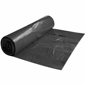 Atkritumu maisi SPINO, tilpums 250 L, 5 gab., 45 mkr, LDPE, 100 x 125 cm, melnā krāsā
