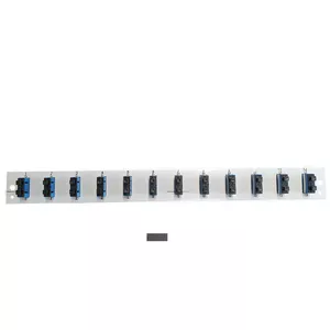 Patch panel accessory EFB Elektronik SB-FP-S-12SC-D-V-OS2 — 1U rack mount, 12 SC fiber ports, 432×13×43.5 mm