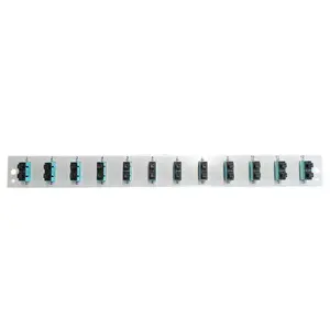 Patch panel accessory EFB Elektronik SB-FP-12SC-D-V-OM3 — 1U rack mount, 12 SC, grey, 432×13×43.5 mm