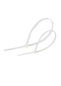 Lanview LVT551025 Tear-off Cable Tie Nylon White 100-Pack
