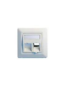 Lanview LVN126188 Wall Plate Screwless White for RJ45 Keystone Jack