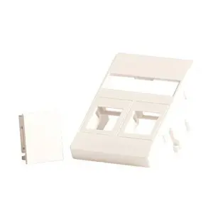 Lanview LVN127866 Keystone adaptera sienas plāksne bezskrūvju balta