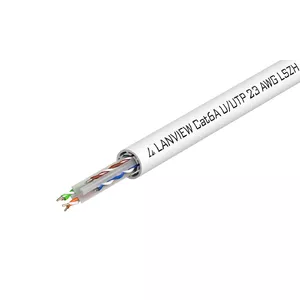 Networking Cable Lanview LVN122182 U/UTP Cat6a 500m White