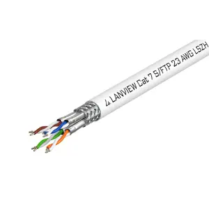 Tīkla kabelis Lanview LVN122506 RJ45 Cat7 500m balts
