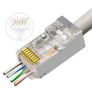Lanview LVN125310 Кабельный коннектор RJ45 STP Cat6 Штекер Прозрачный 50 шт