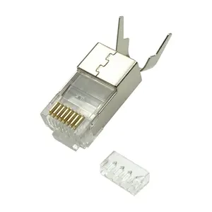 Lanview LVN125415 Cat6a STP RJ45 vīrišķais vadu savienotājs metālisks 10 gab.
