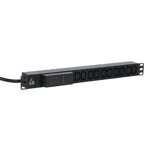 Jaudas sadales iekārta PDU Lanview LVR261877 10 AC izejas 1U Melns