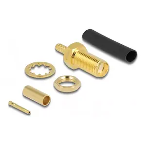 SMA Male Bulkhead Connector DeLOCK 90039