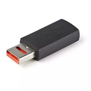 StarTech.com USBSCHAAMF kabeļu spraudņu pāreja USB 2.0 Type-A Melns