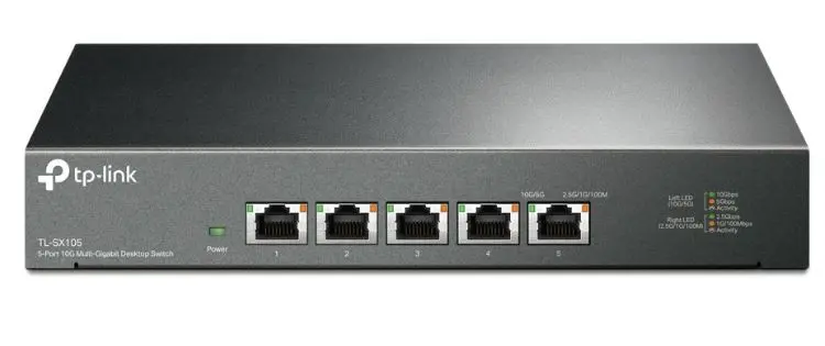 Neadministrējams slēdzis TP-Link TL-SX105 5-portu 10G