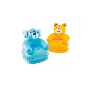 Intex Happy Animal Chair Assortment Vienvietīgs krēsls Zils, Dzeltens