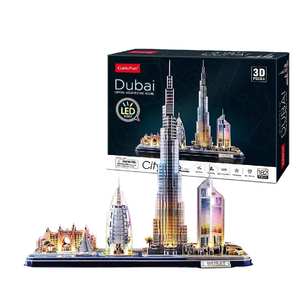 3D Puzle CubicFun Pilsētas Līnija Dubaija