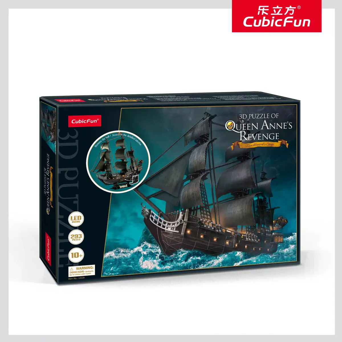 3D LED Puzzle Cubicfun Queen Anne’s — 306-20522 Photo 2