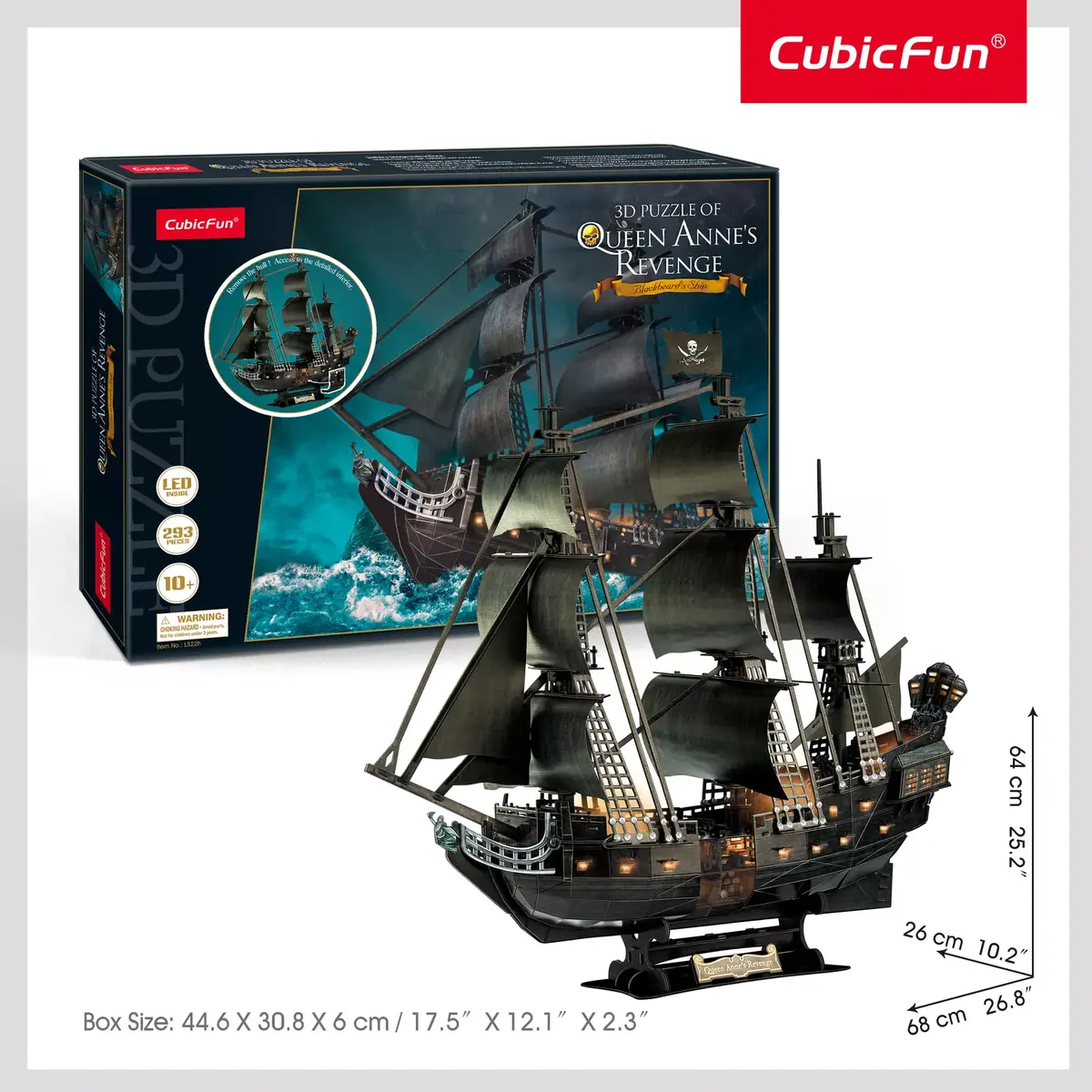 3D LED Puzzle Cubicfun Queen Anne’s — 306-20522 Photo 8