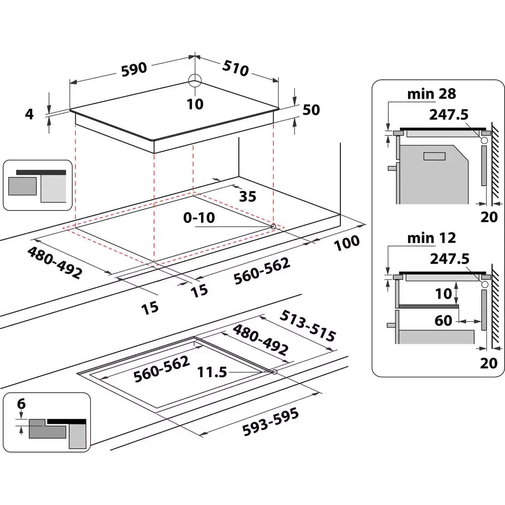 WHIRLPOOL WL B8160 NE iebūvējamā indukcijas plīts Photo 9