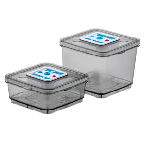 Stollar SAT60 food storage container Rectangular 3.8 L Transparent 2 pc(s)