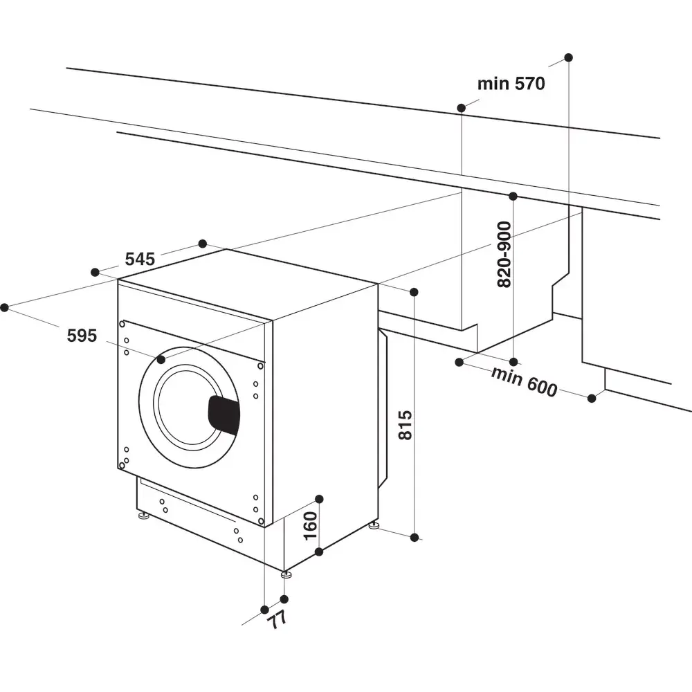 WHIRLPOOL BI WMWG 71483E EU N встраиваемая стиральная машина Photo 22