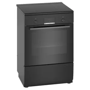 Freestanding cooker Bosch Serie 4 HLN39A060U — 60 cm, induction hob 4 zones, oven with 3D hot air, EcoClean Direct, 7900 W