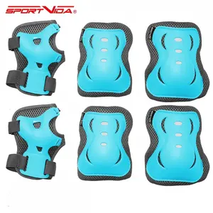 Support SportVida SV-KY0008-L elbow knee palm protectors size L turquoise