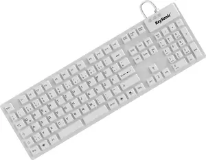 RAIDSONIC KeySonic KSK-8030IN wired USB keyboard QWERTZ 105 keys white (industrial)