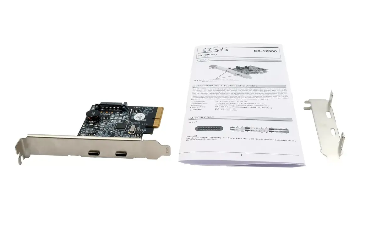 Внутренний адаптер USB 3.2 Gen 2 EXSYS EX-12000 Photo 3