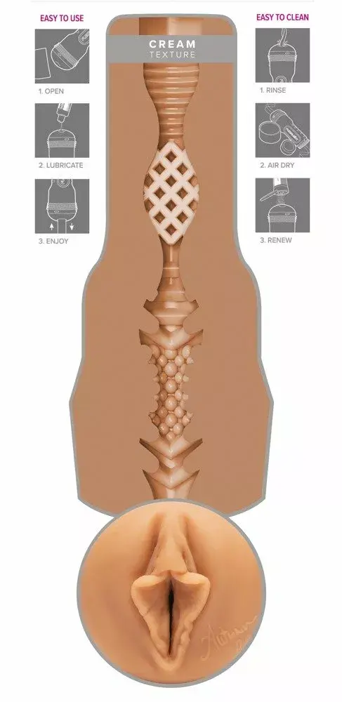 Fleshlight Autumn Falls Cream masturbatora piedurkne Photo 4
