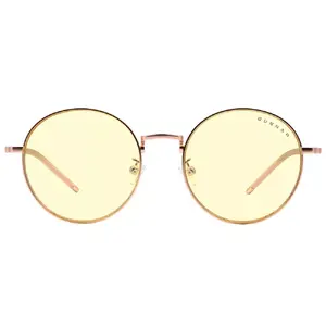 Computer glasses GUNNAR Ellipse — unisex oval frame, lens width 5.1 cm, bridge 1.8 cm, temple 14.5 cm, rose gold