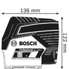 Līnijas/Punkta līmenis Bosch GCL 2-50 C Photo 6