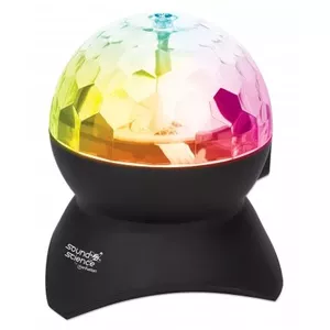 Portable Speaker Manhattan Sound Science Disco Light Ball Black