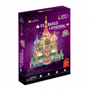 3D-пазл CubicFun Собор Василия Блаженного с LED-подсветкой, модель 306-20519