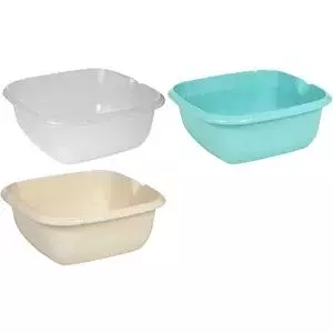 Square bowl keeeper Björk 8L 34×34×12.5 cm transparent