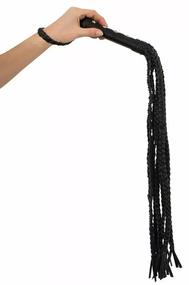Flogger ZADO CatONine 9 astiņas, pinta āda 70 cm Photo 4