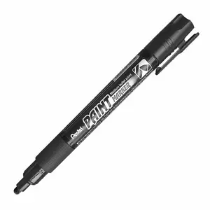 PENTEL MMP20 Paint Marker, 4.0mm Conical Tip, Silver
