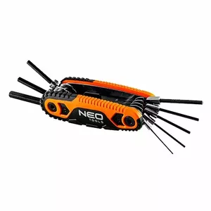Hex Key Set with Handle extra digital 09-571 — 1.5–8 mm L-shaped hex keys with ergonomic handle