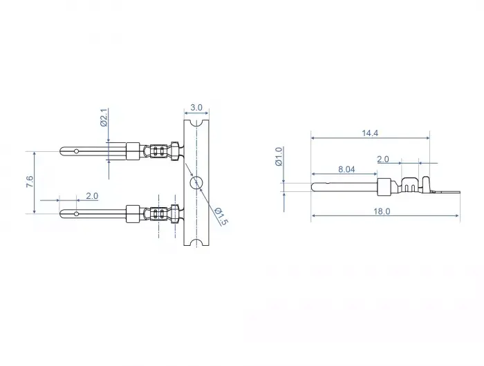 Crimp contacts for D-Sub male DeLOCK 66726 Photo 2