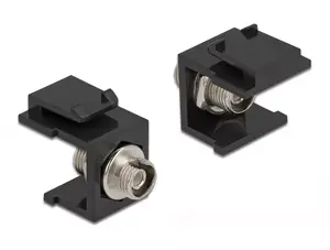 Модуль keystone DELOCK 86851, плоский разъем FC, черный, 16,5×24×21,8 мм